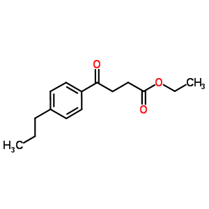 Ethyl 4-(4-n-propylphenyl)-4-oxobutyrateStructure,57821-80-4Structure Ethyl 4-(4-n-propylphenyl)-4-oxobutyrate Structure,57821-80-4Structure