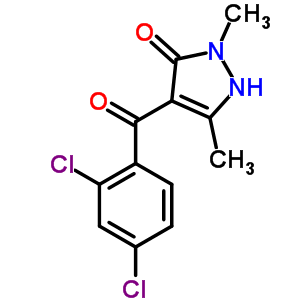 4-(2,4-Dichlorobenzoyl)-1,3-dimethyl-5-hydroxypyrazoleStructure,58010-98-3Structure 4-(2,4-Dichlorobenzoyl)-1,3-dimethyl-5-hydroxypyrazole Structure,58010-98-3Structure