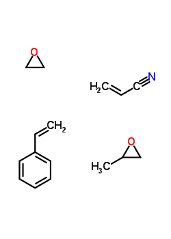2-丙烯腈與苯乙烯,甲基環(huán)氧乙烷和環(huán)氧乙烷的聚合物結(jié)構(gòu)式_58050-75-2結(jié)構(gòu)式
