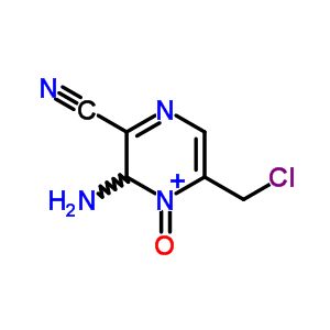 3-氨基-5-(氯甲基)-2-吡嗪甲腈 4-氧化物結(jié)構(gòu)式_58091-59-1結(jié)構(gòu)式