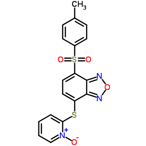2-[4-[(4-甲基苯基)磺?；鵠苯并呋咱-7-基]硫代吡啶 1-氧化物結(jié)構(gòu)式_58131-53-6結(jié)構(gòu)式