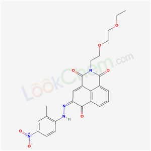 1H-benz(de)isoquinoline-1,3(2h)-dione,2-(2-(2-ethoxyethoxy)ethyl)-6-h ydroxy-5-((2-methyl-4-nitrophenyl)azo)-Structure,58186-73-5Structure 1H-benz(de)isoquinoline-1,3(2h)-dione,2-(2-(2-ethoxyethoxy)ethyl)-6-h ydroxy-5-((2-methyl-4-nitrophenyl)azo)- Structure,58186-73-5Structure