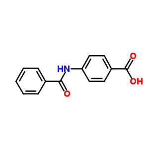 P-(benzoylamino)benzoic acidStructure,582-80-9Structure P-(benzoylamino)benzoic acid Structure,582-80-9Structure
