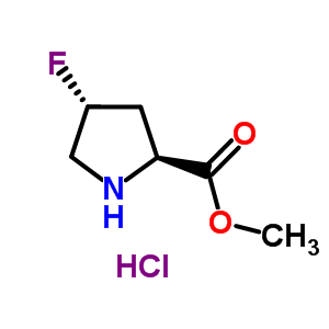 (2s,4r)-4-氟脯氨酸甲酯結構式_58281-80-4結構式