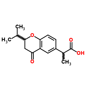 3,4-Dihydro-α-methyl-2-isopropyl-4-oxo-2h-1-benzopyran-6-acetic acidStructure,58282-60-3Structure 3,4-Dihydro-α-methyl-2-isopropyl-4-oxo-2h-1-benzopyran-6-acetic acid Structure,58282-60-3Structure