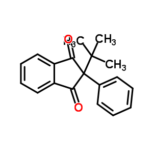 2-苯基-2-叔丁基-茚-1,3-二酮結(jié)構(gòu)式_58325-77-2結(jié)構(gòu)式