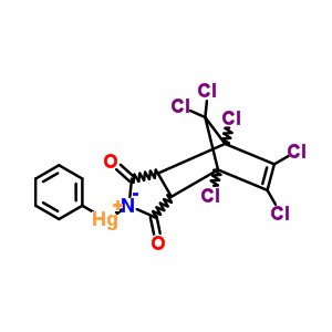 (1,2,3,4,7,7-Hexachlorobicyclo(2.2.1)hept-2-ene-5,6-dicarboximido)phenylmercuryStructure,5834-81-1Structure (1,2,3,4,7,7-Hexachlorobicyclo(2.2.1)hept-2-ene-5,6-dicarboximido)phenylmercury Structure,5834-81-1Structure