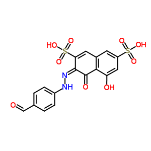 3-[(4-甲?；交?氮雜]-4,5-二羥基-2,7-萘二磺酸二鈉結(jié)構(gòu)式_5850-58-8結(jié)構(gòu)式