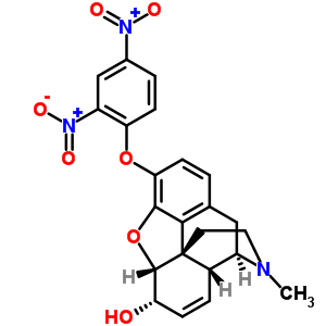 7,8-Didehydro-3-(2,4-dinitrophenoxy)-4,5α-epoxy-17-methylmorphinan-6α-olStructure,58534-70-6Structure 7,8-Didehydro-3-(2,4-dinitrophenoxy)-4,5α-epoxy-17-methylmorphinan-6α-ol Structure,58534-70-6Structure