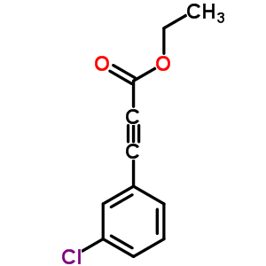 (3-Chloro-phenyl)-propynoic acid ethyl esterStructure,58686-68-3Structure (3-Chloro-phenyl)-propynoic acid ethyl ester Structure,58686-68-3Structure