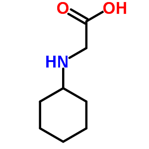 N-環(huán)己基甘氨酸結(jié)構(gòu)式_58695-41-3結(jié)構(gòu)式