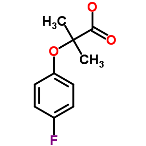 2-(4-Fluorophenoxy)-2-methylpropanoic acidStructure,587-11-1Structure 2-(4-Fluorophenoxy)-2-methylpropanoic acid Structure,587-11-1Structure