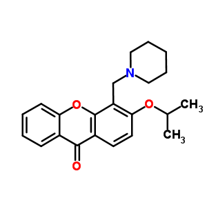 3-異丙氧基-4-(哌啶甲基)-9h-氧雜蒽-9-酮結(jié)構(gòu)式_58741-69-8結(jié)構(gòu)式