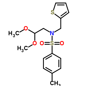N-(2,2-dimethoxyethyl)-4-methyl-n-(thiophen-2-ylmethyl)benzenesulfonamideStructure,58754-98-6Structure N-(2,2-dimethoxyethyl)-4-methyl-n-(thiophen-2-ylmethyl)benzenesulfonamide Structure,58754-98-6Structure