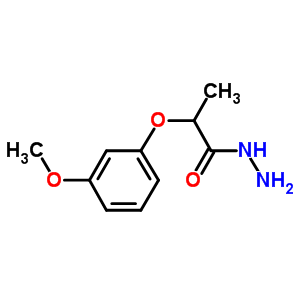 2-(3-甲氧基苯氧基)丙酰肼結(jié)構(gòu)式_588678-30-2結(jié)構(gòu)式