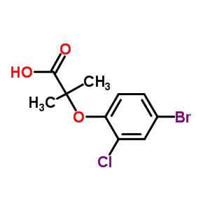 2-(4-Bromo-2-chlorophenoxy)-2-methylpropanoic acidStructure,588681-98-5Structure 2-(4-Bromo-2-chlorophenoxy)-2-methylpropanoic acid Structure,588681-98-5Structure