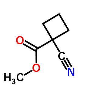1-氰基環(huán)丁烷羧酸甲酯結(jié)構(gòu)式_58920-79-9結(jié)構(gòu)式