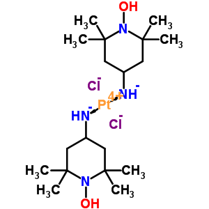 (Sp-4-2)-bis(4-amino-2,2,6,6-tetramethyl-1-piperidinyloxy-n4)dichloro-platinumStructure,58926-94-6Structure (Sp-4-2)-bis(4-amino-2,2,6,6-tetramethyl-1-piperidinyloxy-n4)dichloro-platinum Structure,58926-94-6Structure