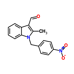 2-Methyl-1-(4-nitrobenzyl)-1h-indole-3-carbaldehydeStructure,591210-36-5Structure 2-Methyl-1-(4-nitrobenzyl)-1h-indole-3-carbaldehyde Structure,591210-36-5Structure
