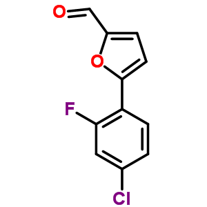 5-(4-Chloro-2-fluorophenyl)-2-furaldehydeStructure,591224-05-4Structure 5-(4-Chloro-2-fluorophenyl)-2-furaldehyde Structure,591224-05-4Structure