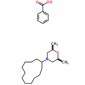 4-Cyclododecyl-2,6-dimethylmorpholine benzoateStructure,59145-63-0Structure 4-Cyclododecyl-2,6-dimethylmorpholine benzoate Structure,59145-63-0Structure