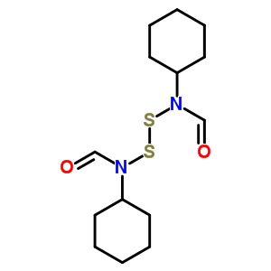 N, N-二硫代雙[N-環(huán)己基-甲酰胺結(jié)構(gòu)式_59226-72-1結(jié)構(gòu)式