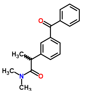 2-(3-Benzoylphenyl)-n,n-dimethylpropionamideStructure,59512-21-9Structure 2-(3-Benzoylphenyl)-n,n-dimethylpropionamide Structure,59512-21-9Structure