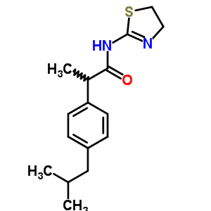 N-(4,5-dihydrothiazol-2-yl)-2-(4-isobutylphenyl)propionamideStructure,59512-32-2Structure N-(4,5-dihydrothiazol-2-yl)-2-(4-isobutylphenyl)propionamide Structure,59512-32-2Structure