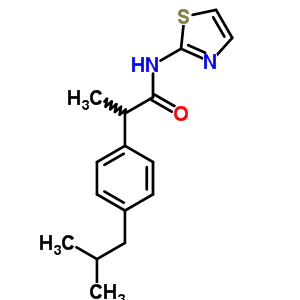 2-(4-Isobutylphenyl)-n-(2-thiazolyl)propionamideStructure,59512-35-5Structure 2-(4-Isobutylphenyl)-n-(2-thiazolyl)propionamide Structure,59512-35-5Structure