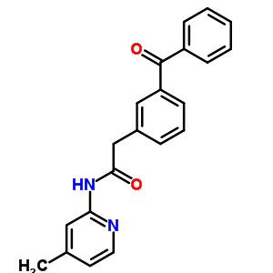 N-(4-methyl-2-pyridyl)-3-benzoylbenzeneacetamideStructure,59512-36-6Structure N-(4-methyl-2-pyridyl)-3-benzoylbenzeneacetamide Structure,59512-36-6Structure