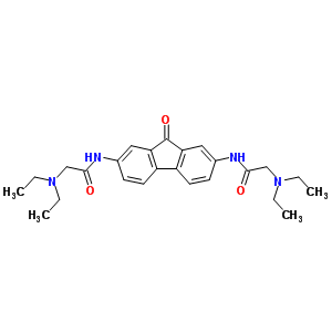 N,n-(9-oxo-3h-fluorene-2,7-diyl)bis(2-(diethylamino)acetamideStructure,59635-72-2Structure N,n-(9-oxo-3h-fluorene-2,7-diyl)bis(2-(diethylamino)acetamide Structure,59635-72-2Structure