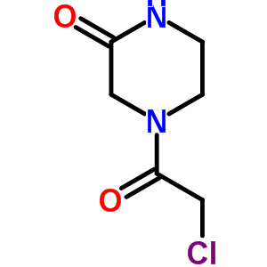 4-(2-Chloro-acetyl)-piperazin-2-oneStructure,59701-84-7Structure 4-(2-Chloro-acetyl)-piperazin-2-one Structure,59701-84-7Structure