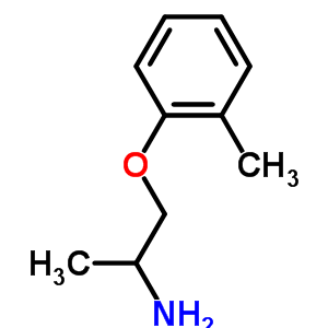 1-(2-甲基苯氧基)-2-丙胺結構式_59722-22-4結構式