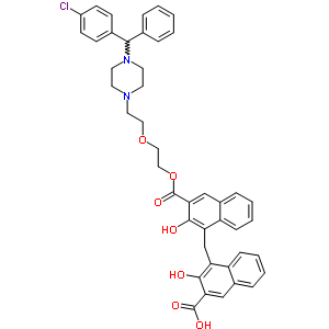 Hydroxyzine pamoate (ester)Structure,5978-92-7Structure Hydroxyzine pamoate (ester) Structure,5978-92-7Structure