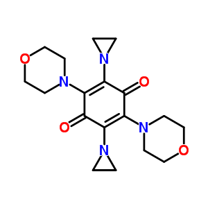 2,5-Diaziridin-1-yl-3,6-dimorpholin-4-yl-cyclohexa-2,5-diene-1,4-dioneStructure,59886-41-8Structure 2,5-Diaziridin-1-yl-3,6-dimorpholin-4-yl-cyclohexa-2,5-diene-1,4-dione Structure,59886-41-8Structure