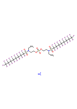 (Perfluoroctansulfonamide n-ethyl-n-2-hydroxyethyl) ammonium phosphate estersStructure,59890-45-8Structure (Perfluoroctansulfonamide n-ethyl-n-2-hydroxyethyl) ammonium phosphate esters Structure,59890-45-8Structure