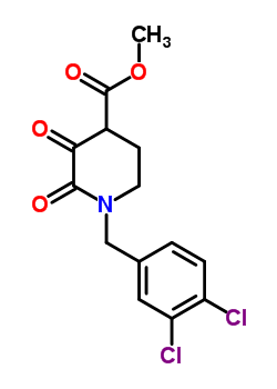 Methyl-1-(3,4-dichlorobenzyl)hexahydro-2,3-dioxo-4-pyridinecarboxylateStructure,59954-66-4Structure Methyl-1-(3,4-dichlorobenzyl)hexahydro-2,3-dioxo-4-pyridinecarboxylate Structure,59954-66-4Structure