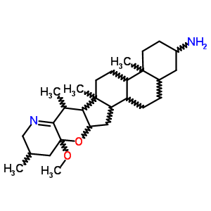 (25Beta)-16alpha,23-epoxy-23-methoxy-16,28-seco-5alpha-solanid-22(28)-en-3beta-amine Structure,59957-97-0Structure