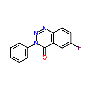 1,2,3-Benzotriazin-4(3h)-one,6-fluoro-3-phenyl-Structure,60041-88-5Structure 1,2,3-Benzotriazin-4(3h)-one,6-fluoro-3-phenyl- Structure,60041-88-5Structure