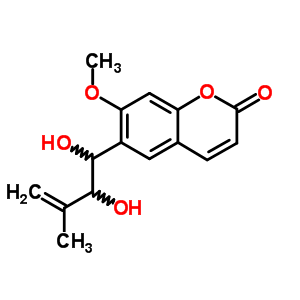 6-(1,2-Dihydroxy-3-methyl-3-butenyl)-7-methoxy-2h-1-benzopyran-2-oneStructure,60094-90-8Structure 6-(1,2-Dihydroxy-3-methyl-3-butenyl)-7-methoxy-2h-1-benzopyran-2-one Structure,60094-90-8Structure