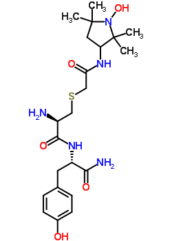 S-(((3-(2,2,5,5-tetramethylpyrrolidine-1-oxy)amino)carbonyl)methyl)-l-cysteinyl-l-tyrosine amideStructure,60112-10-9Structure S-(((3-(2,2,5,5-tetramethylpyrrolidine-1-oxy)amino)carbonyl)methyl)-l-cysteinyl-l-tyrosine amide Structure,60112-10-9Structure