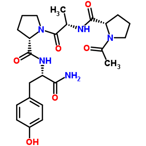 Acetyl-prolyl-alanyl-prolyl-tyrosylamideStructure,60240-19-9Structure Acetyl-prolyl-alanyl-prolyl-tyrosylamide Structure,60240-19-9Structure