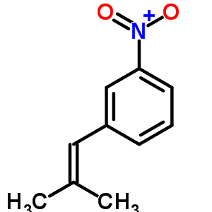 1-(2-甲基-1-丙烯基)-3-硝基苯結(jié)構(gòu)式_6026-73-9結(jié)構(gòu)式