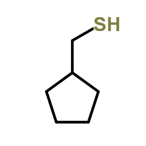CyclopentanemethanethiolStructure,6053-79-8Structure Cyclopentanemethanethiol Structure,6053-79-8Structure