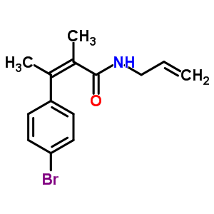 (Z)-N-烯丙基-4-溴-α,β-二甲基肉桂酰胺結(jié)構(gòu)式_60548-50-7結(jié)構(gòu)式