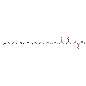 1-Acetyloxy-2-hydroxy-12,15-heneicosadien-4-oneStructure,60640-59-7Structure 1-Acetyloxy-2-hydroxy-12,15-heneicosadien-4-one Structure,60640-59-7Structure