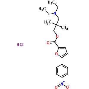 (3-Diethylamino-2,2-dimethyl-propyl) 5-(4-nitrophenyl)furan-2-carboxylate hydrochlorideStructure,60766-34-9Structure (3-Diethylamino-2,2-dimethyl-propyl) 5-(4-nitrophenyl)furan-2-carboxylate hydrochloride Structure,60766-34-9Structure
