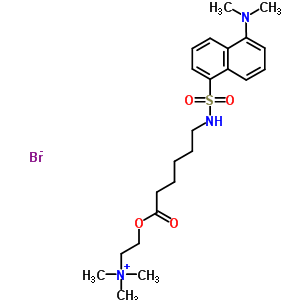 (1-(5-Dimethylaminonaphthalene)sulfonamido)-n-hexanoic acid-beta-n-trimethylammonium ethyl esterStructure,60837-35-6Structure (1-(5-Dimethylaminonaphthalene)sulfonamido)-n-hexanoic acid-beta-n-trimethylammonium ethyl ester Structure,60837-35-6Structure