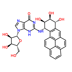 N(2)-(7,8,9,10-tetrahydro-7,8,9-trihydroxybenzo(a)pyren-10-yl)guanineStructure,60872-70-0Structure N(2)-(7,8,9,10-tetrahydro-7,8,9-trihydroxybenzo(a)pyren-10-yl)guanine Structure,60872-70-0Structure