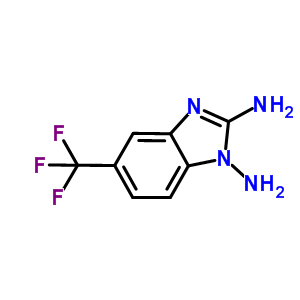 1,2-Diamino-5-trifluoromethylbenzimidazoleStructure,60882-70-4Structure 1,2-Diamino-5-trifluoromethylbenzimidazole Structure,60882-70-4Structure